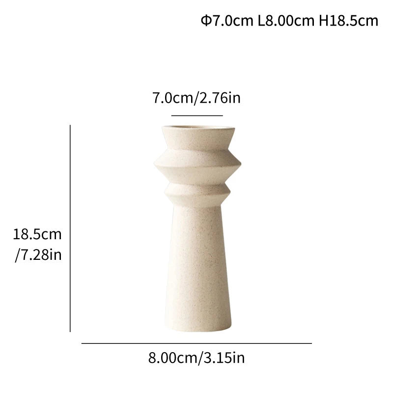 Nordic Ceramic Art Candle Stand – Elegant Décor for Home and Celebrations