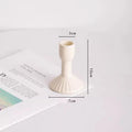Cream Ceramic Candlestick