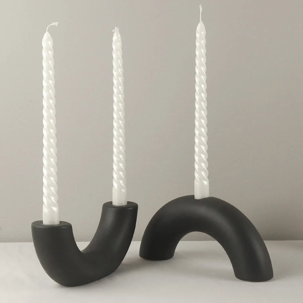 Geometric Arch Candle Holder