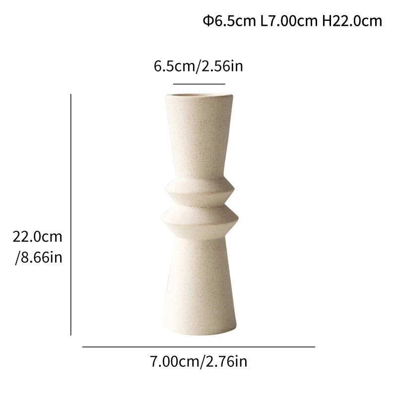 Nordic Ceramic Art Candle Stand – Elegant Décor for Home and Celebrations