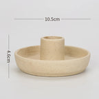Nordic Ceramic Aromatherapy Candle Stand – Minimalist Bowl Design for Calm & Cozy Home Atmosphere