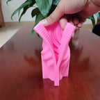 Wave Twirl Pillar Candle Mold – Handmade Silicone DIY Candle Tool