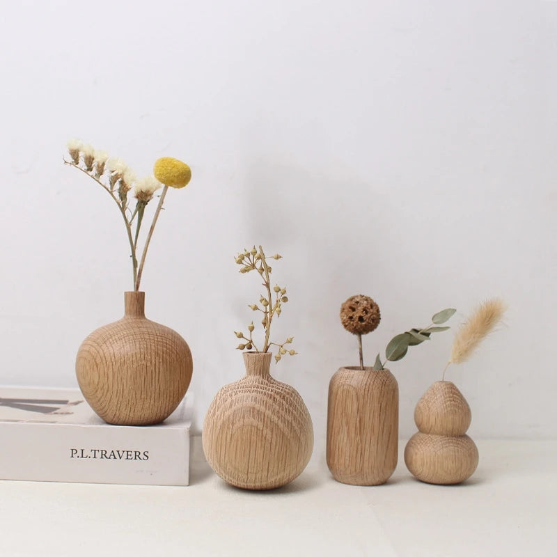Woodgrain Wooden Vase