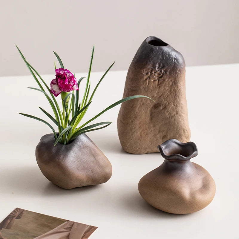 Organic Stone Ceramic Vase