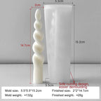 Twist Spiral Candle Mold – Silicone DIY Candle Making Form