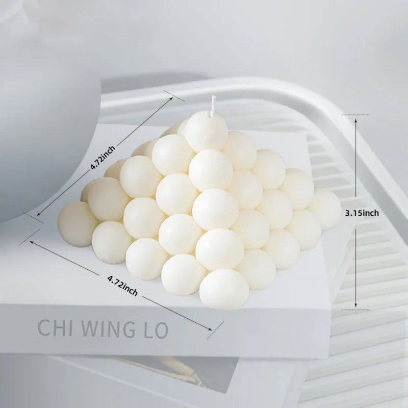 Ribbed Pillar Soy Wax Candle – Elegant Aromatherapy Accent