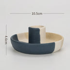 Nordic Ceramic Aromatherapy Candle Stand – Minimalist Bowl Design for Calm & Cozy Home Atmosphere