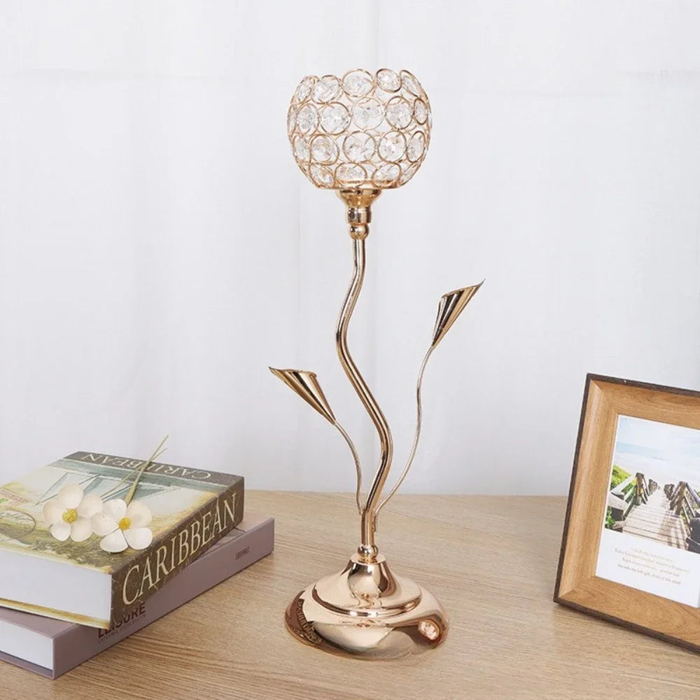 Vintage Crystal Tealight Candle Holder