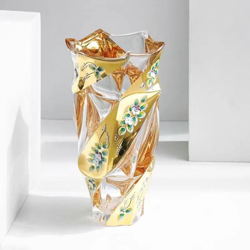 Aurora Crystal Glass Vase