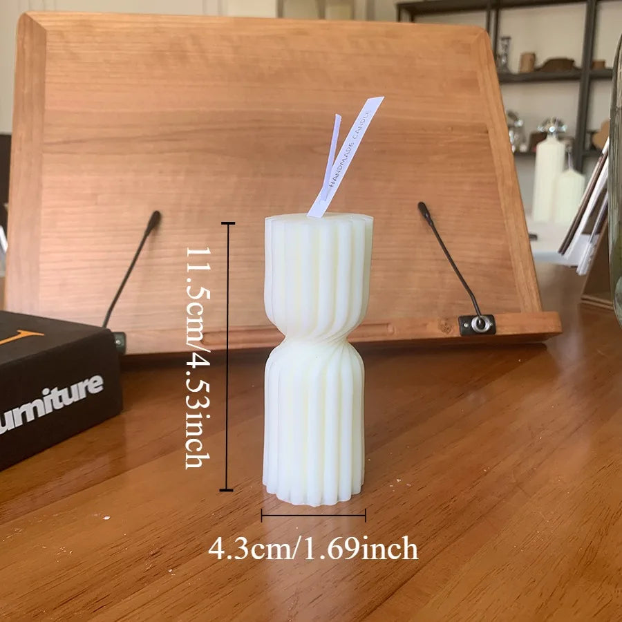 Nordic Cylindrical Soy Wax Candle – Cozy Scented Glow for Home & Special Occasions