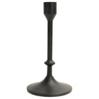 Black Cast Iron Taper Candle Holder Set