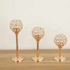 Vintage Crystal Gold Tealight Candle Holder - Elegant Decorative Candle Stand for Home & Events