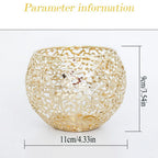 Retro Hollow Metal Candle Holder – Warm Glow Tealight Lantern