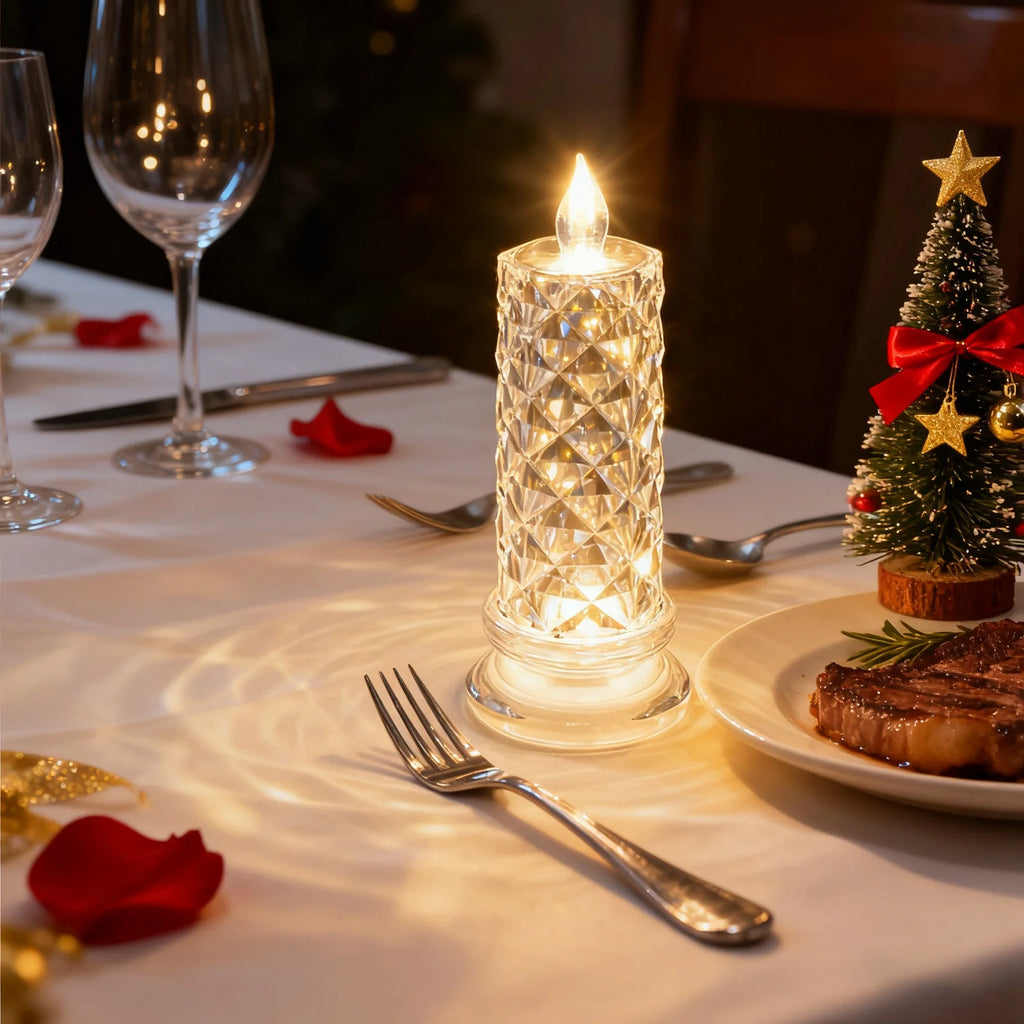 Romantic LED Stick Candle – Flameless Battery-Powered Ambiance