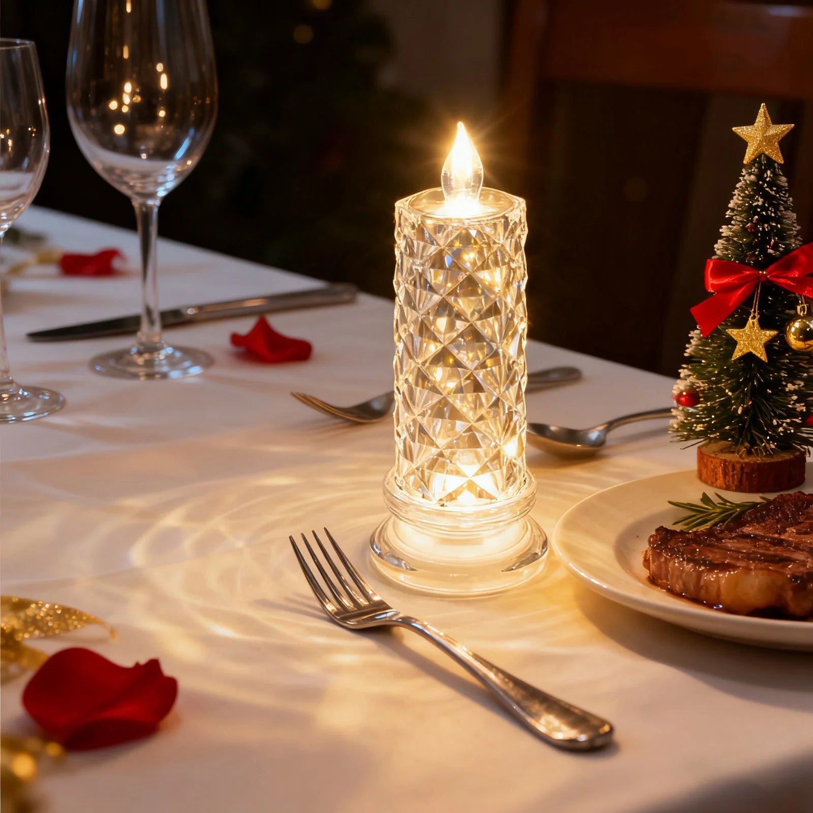 Romantic LED Stick Candle – Flameless Battery-Powered Ambiance