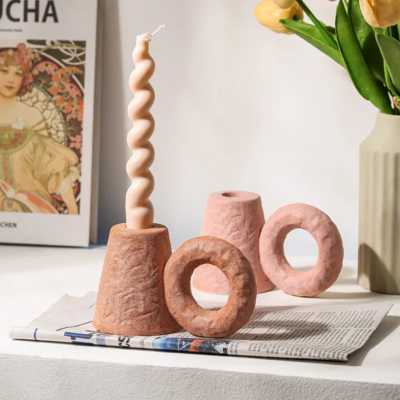 Nordic Ceramic Candle Holder