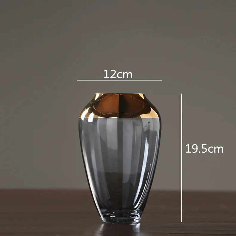 Emerald Aura Glass Vase