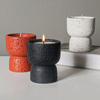 Minimalist Cement Candle Holders - DIY Aromatherapy Cups for Home Decor