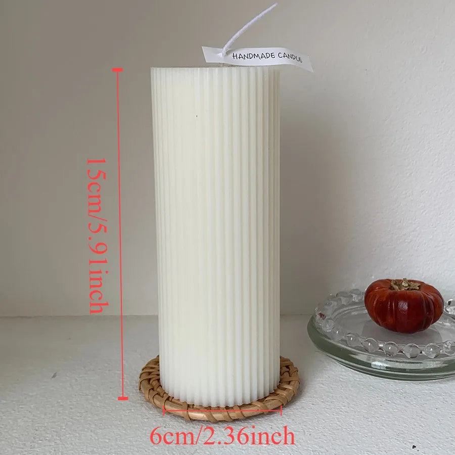 Nordic Cylindrical Soy Wax Candle – Cozy Scented Glow for Home & Special Occasions