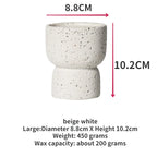 Minimalist Cement Candle Holders - DIY Aromatherapy Cups for Home Decor