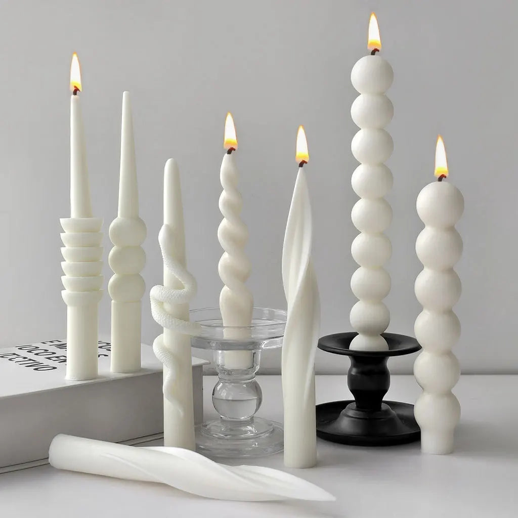 Twist Spiral Candle Mold – Silicone DIY Candle Making Form