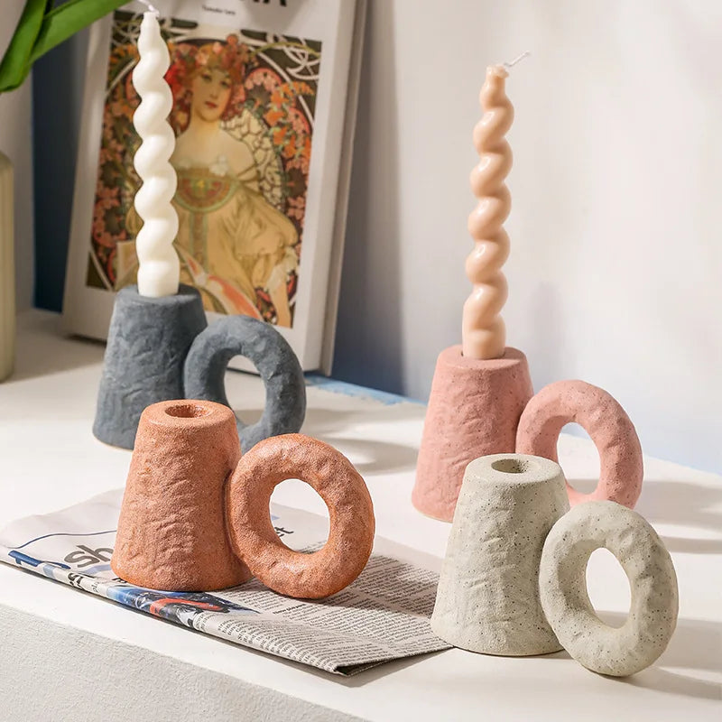 Nordic Ceramic Candle Holder