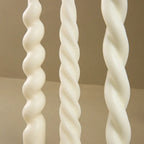 French Retro Spiral Scented Candle – Elegant Long Pole Candle