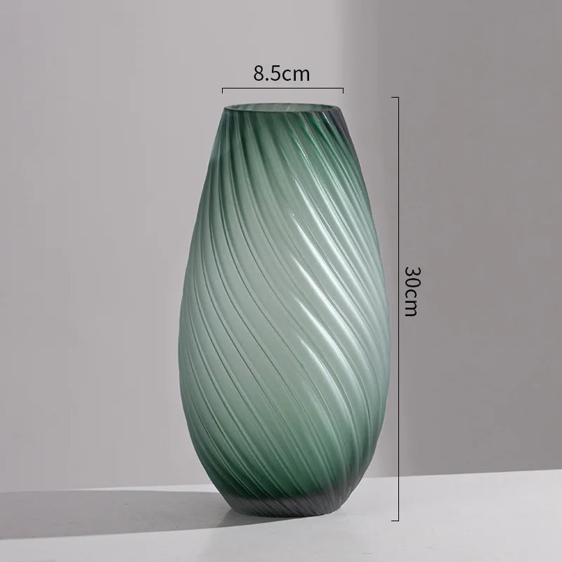 Nordic Frosted Glass Vase