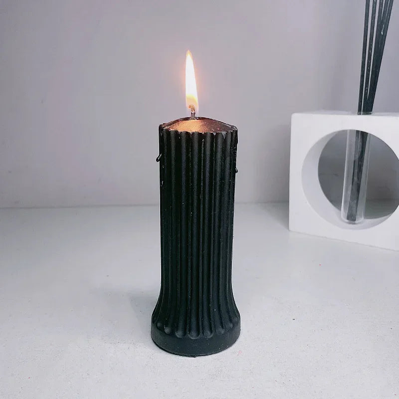 Roman Pillar Soy Scented Candle – Handmade