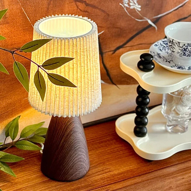 Pleated Glow USB Table Lamp