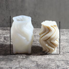 Wavy Stripe Geometric Candle Silicone Mold – DIY Cylindrical Candle