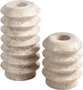 Travertine Stone Candlestick Set