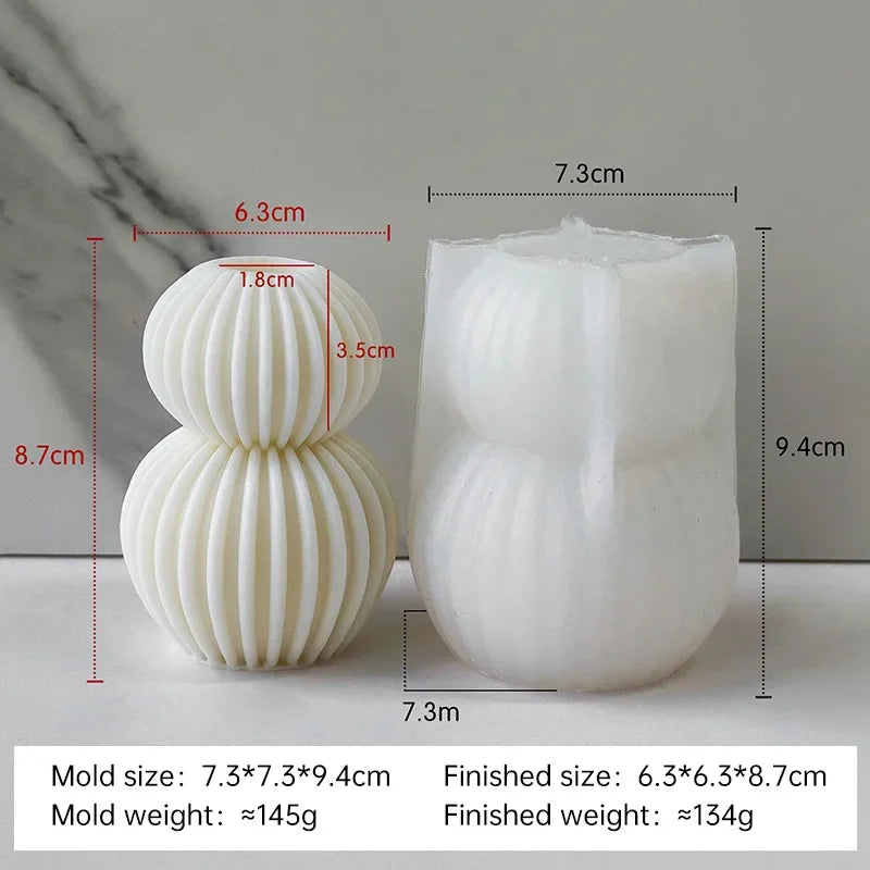 Twisted Sculpture Silicone Candle Mold – Artistic DIY Candle Making