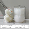 Twisted Sculpture Candle Mold