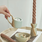 Nordic Ceramic Candlestick - Elegant Home and Wedding Decor
