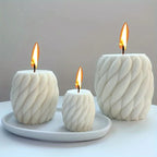 Wave Twist Candle Mold – Abstract Silicone DIY Candle Form