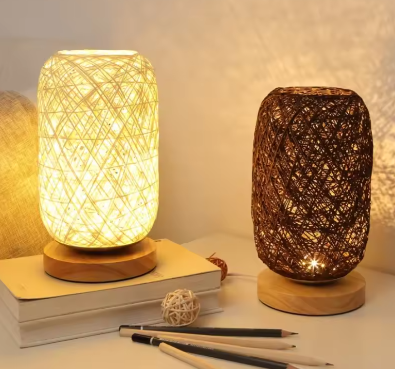 Rattan Glow Table Lamp