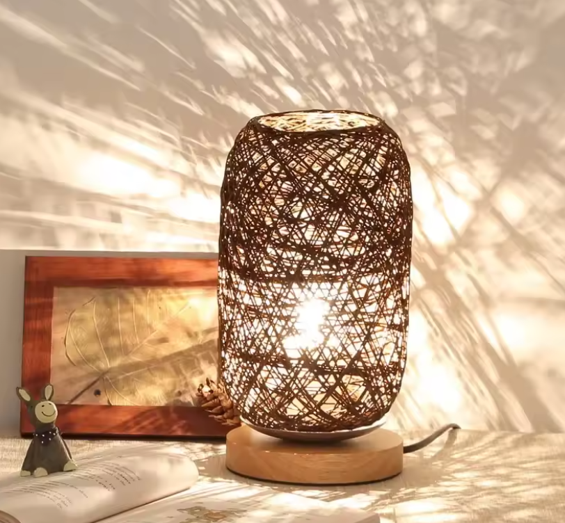 Rattan Glow Table Lamp