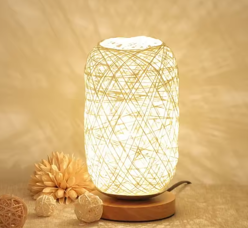 Rattan Glow Table Lamp