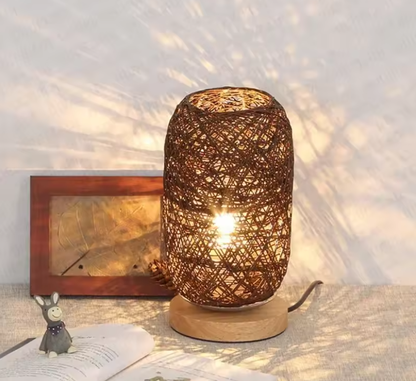 Rattan Glow Table Lamp