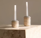 Travertine Stone Candlestick