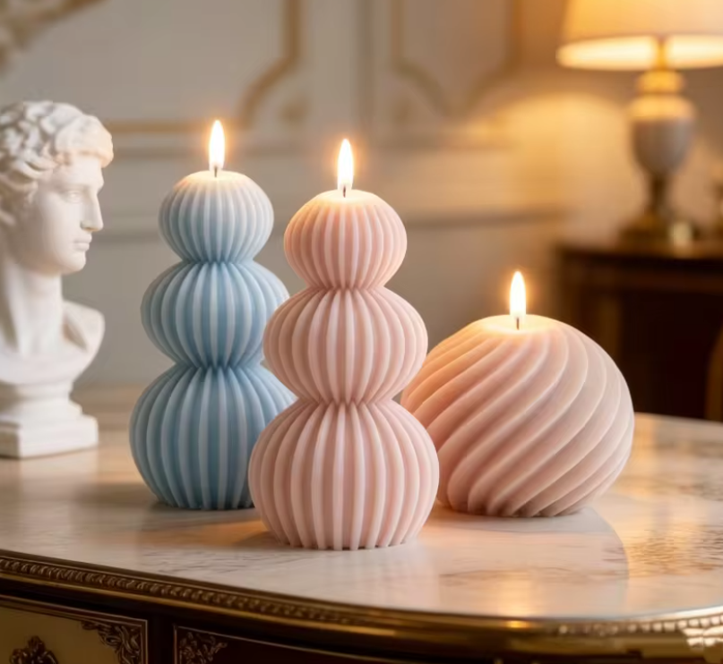 Twisted Sculpture Candle Mold