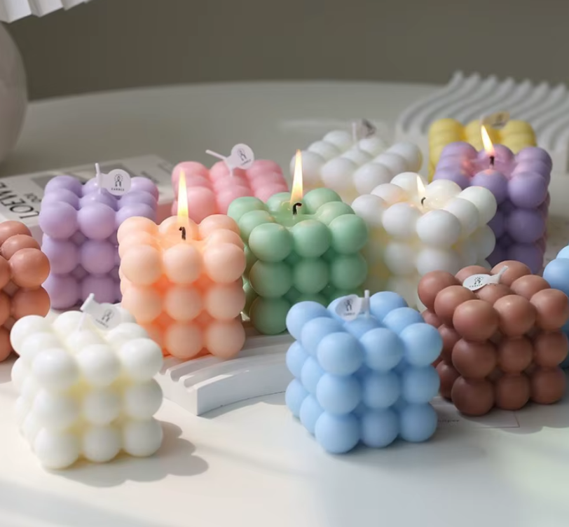Magic Cube Bubble Candle