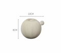 White Ceramic Candle Holder
