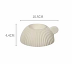 White Ceramic Candle Holder