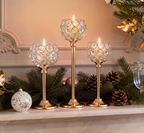 Vintage Crystal Tealight Candle Holder