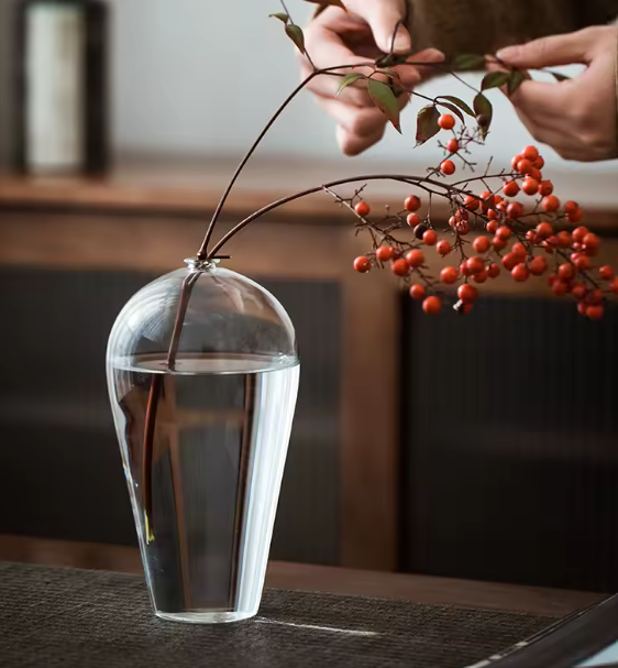 Zen Bud Glass Vase