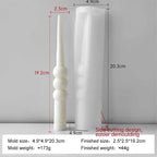 Twist Spiral Candle Mold – Silicone DIY Candle Making Form