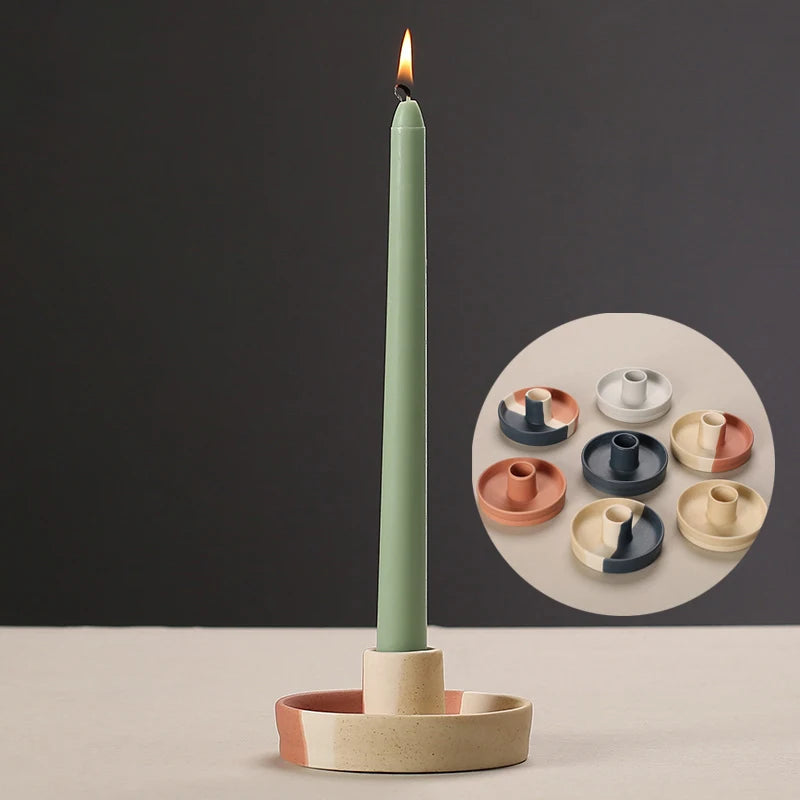 Nordic Ceramic Aromatherapy Candle Stand – Minimalist Bowl Design for Calm & Cozy Home Atmosphere