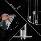 Tall Clear Acrylic Candle Holders - Wedding and Party Centerpiece Set (10 pcs)